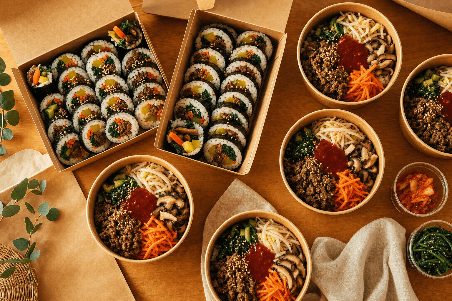 Kimbap & Bowl Boxes