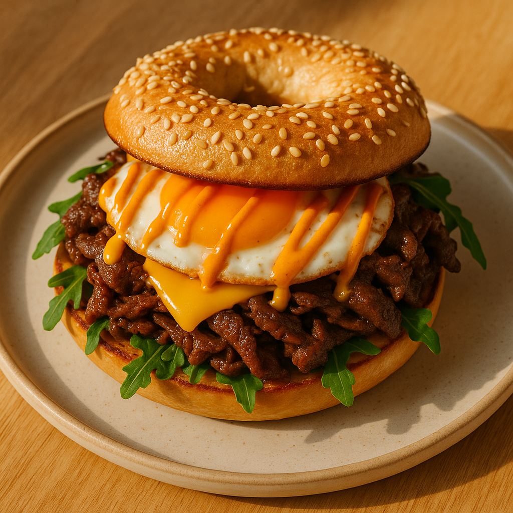 Seoul Steak & Egg Bagel